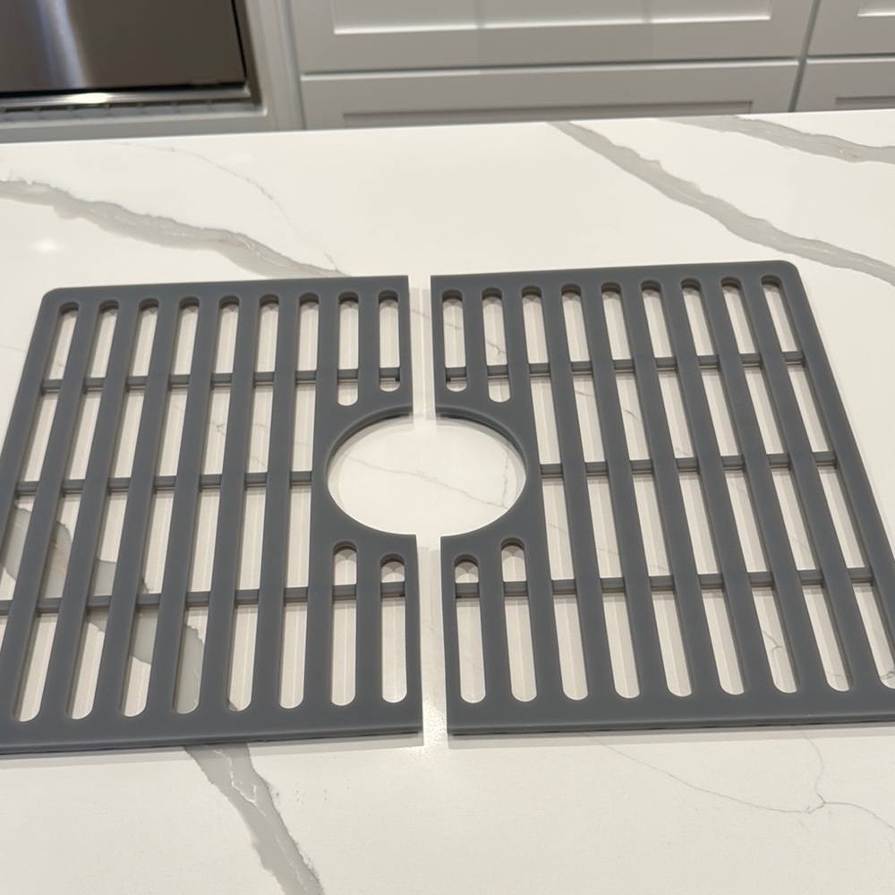 Gray Silicone Sink Mat